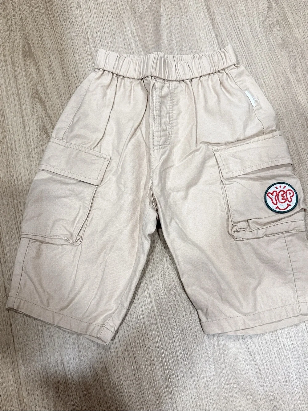 Kids Cargo Shorts - Beige
